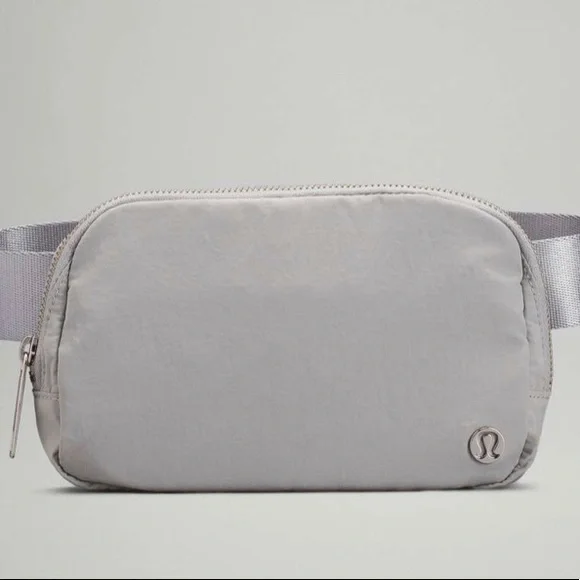 lululemon belt bag with words Everywhere Belt Bag *Wordmark, black/white